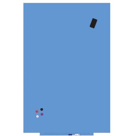 Rocada whiteboard, gelakt oppervlak, magnetisch, B 1000 x H 1500 mm, blauw