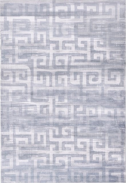 BEYDAG - Loper vloerkleed - Grijs - 140 x 200 cm - Stof