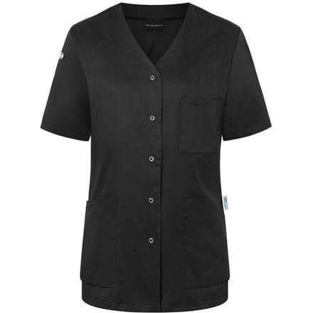 (6 stuks) KARLOWSKY Korte Mouw Dames Tuniek Essential - Zwart - maat: 34