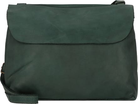 HAROLD'S Leren schoudertas Submarine Shoulderbag Flap Green donkergroen