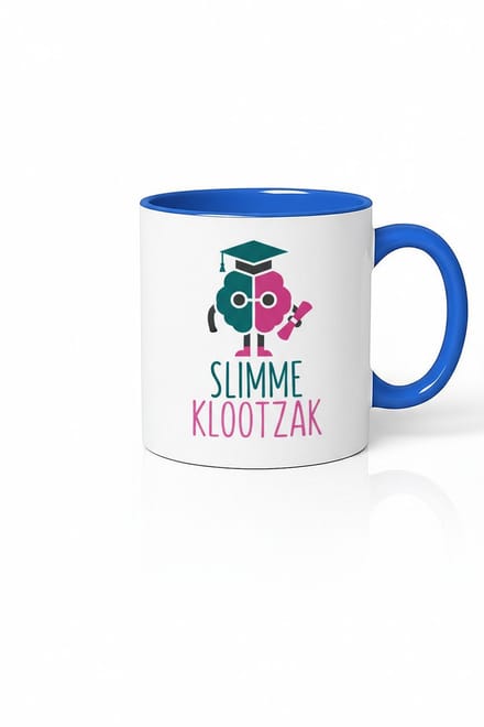 Slimme Klootzak Mok - Blauwe Accenten | Uniek Cadeau Idee