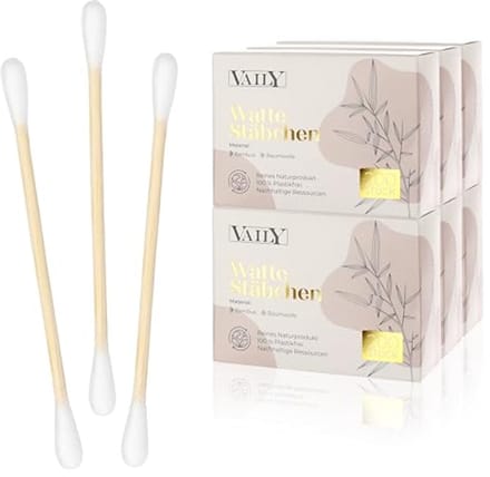 Duurzame Bamboe Wattenstaafjes – Verpakking van 1200 Pluisvrije Sticks