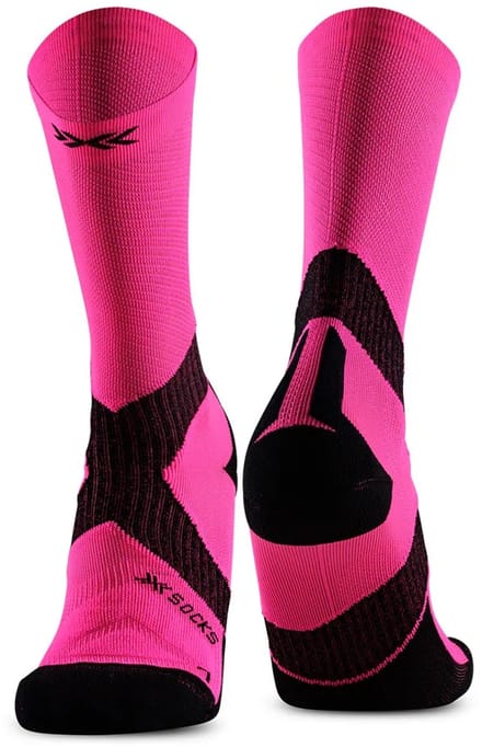 X-socks Bike Expert Lange Sokken Roze EU 35-38