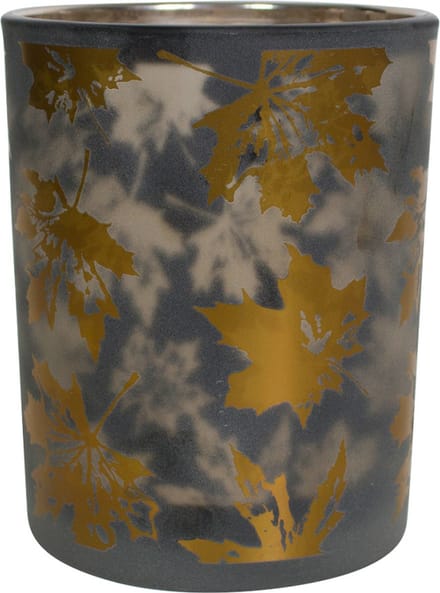 windlicht herfst bladeren medium 12cm