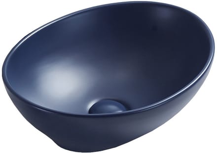 Mexen Elza opzetwastafel 40 x 33 cm, mat donkerblauw - 21014042
