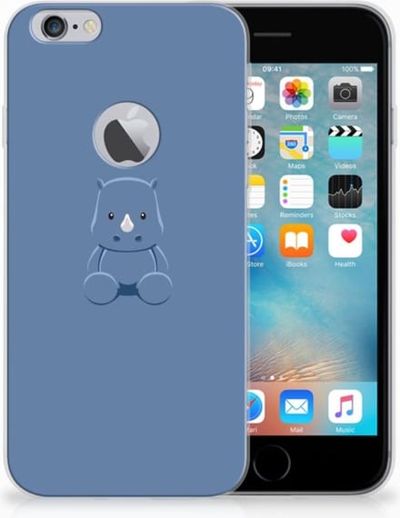 Apple iPhone 6 Plus | 6s Plus Telefoonhoesje met Naam Baby Rhino