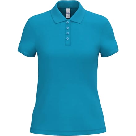 Biologisch pique polo voor dames iDeal Basic Brand