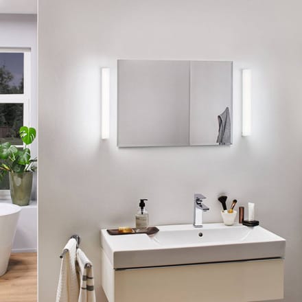 Selection Bathroom LED-spiegellamp Luno IP44 White Switch 550lm 230V 6W Alu