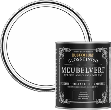 Rust-Oleum Wit Meubelverf Hoogglans - Katoen 750ml