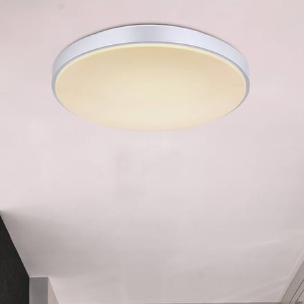 Globo Sonny LED plafondlamp, zilver, CCT, Ø 41 cm