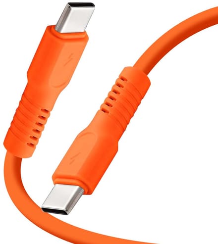 Forever, USB-C naar USB-C Oplaadkabel 60W - 3A Data & Opladen - 1.8m, Oranje