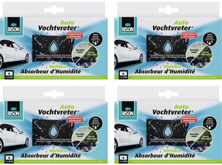 Bison - Vochtvreter Auto - 4 x 300 gr - Voordeelverpakking