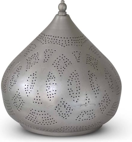 Safaary - Oosterse Tafellamp Aniya Nikkel Goud Ø 26 x 27cm