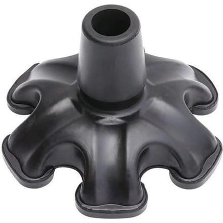 NOUVEAU Embout de canne de marche à 6 pieds Léger Axe 3/4 pouce Bâton de marche Pied en caoutchouc black