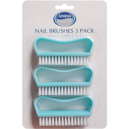 Athena Plastic Nagelborstels Assorti - 3 stuks