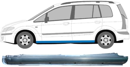 Volledige dorpel voor Mazda Premacy 1999-2005 / Links