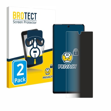 BROTECT - privacy screenprotector voor Samsung Galaxy Note 20 5G - Folie Beschermfolie Blauwlichtfilter 2 Stuks