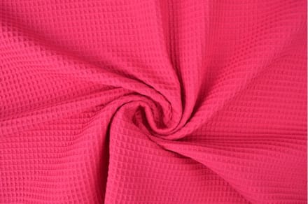 Wafelstof - 1 meter - Per meter - Fuchsia - 150cm breed