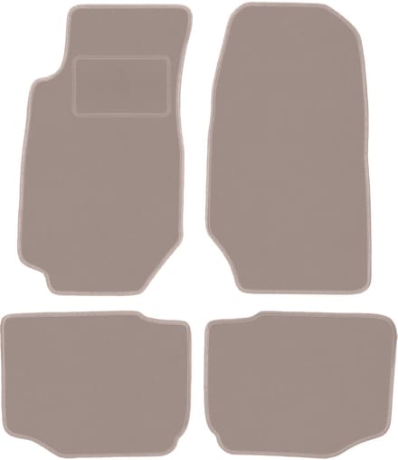 Beige velours matten voor: Ford Granada sedan (1972-1985)