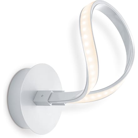 Home sweet home wandlamp LED String ↔ 17 cm - zilvergrijs