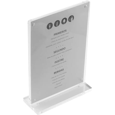 Acryl menu steun Lacor
