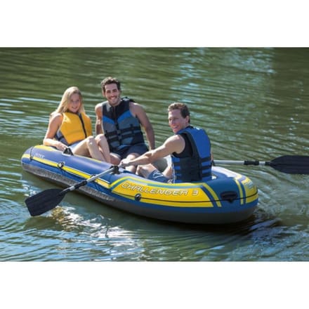 Intex Challenger 2 Boot Set - 295 x 137 x 43 cm - Inclusief peddels en pomp