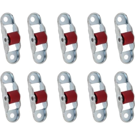 10 stuks Schuifdeur Raam Katrol Stille Roller Plastic Enkel Wiel Beslag met Basis 12mm