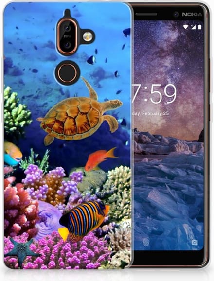 Nokia 7 Plus TPU Hoesje Vissen