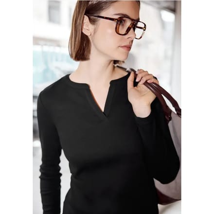 Geribd shirt met structuur