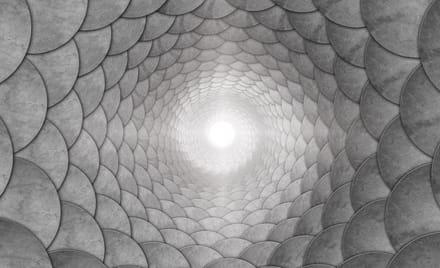 Grey Spiral Photo Wallcovering