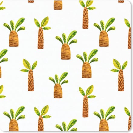 Muismat 20x20 cm - Mousepad Jungle - Design - Palmboom - Muismatten