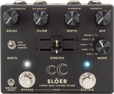 Walrus Audio Slöer Stereo Ambient Reverb Black - Effect-unit voor gitaren