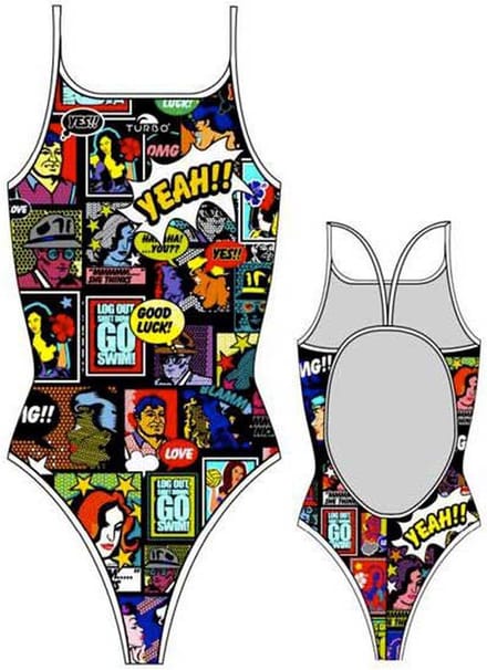 Turbo Yeah Comic Zwemkleding Veelkleurig M Vrouw