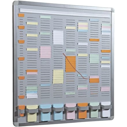 Insteekbord T-Card systeem incl. accessoires, 605 x 652 mm