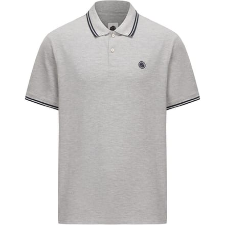 Pretty Green Heren Barton Korte Mouwen Polo Shirt (Grijs Marl)