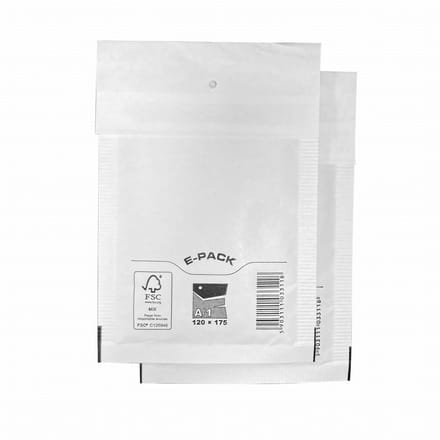Heykapak - Bubbel enveloppen - Formaat B12 - 200 stuks - Wit