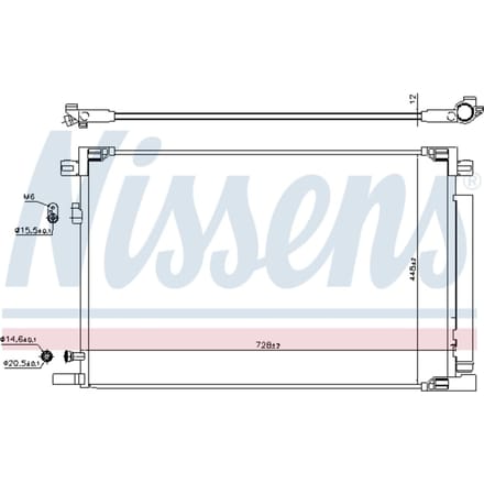 Condensator, airconditioning NISSENS 941225