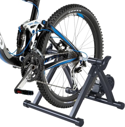 Fietstrainer Hometrainer - Rollentrainer Binnen - Effectief Trainen - Magnetische Weerstand - 54.5 x 47.2 cm - Zwart