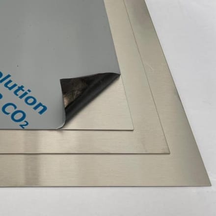 RVS 304 vlakke plaat - 2mm, 200x200mm
