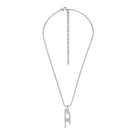 Diesel D LOGO Heren Collier - Zilverkleurig
