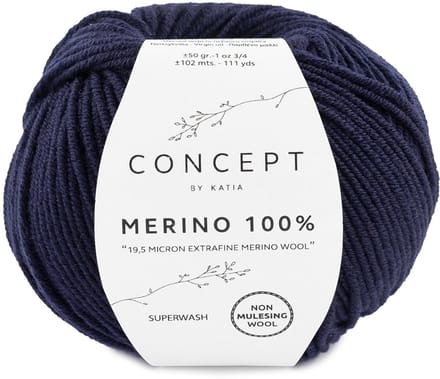 Katia Concept Merino 100% - 05 marineblauw - Wol Garen