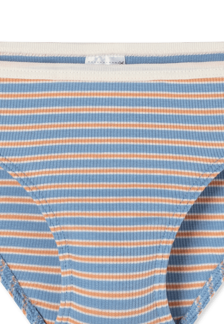 Slip met dubbelrib en streepjes - Dubbelrib 128