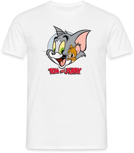 Tom En Jerry Knuffelig T-Shirt Heren