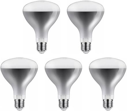 Asalite Infrarood Warmtelamp R125 E27 - 150W - 125mm - Helder Glas - 5 stuks