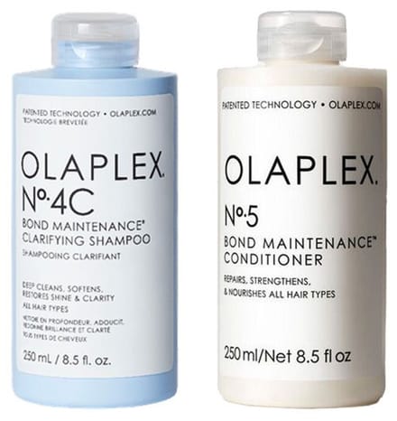 Olaplex No.4C Bond Maintenance Clarifying Shampoo 250ml + No.5 Bond Maintenance Conditioner 250ml