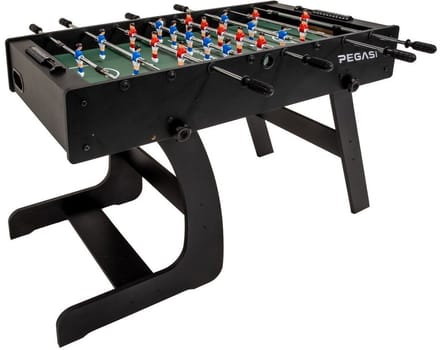 Pegasi Voetbaltafel Foldy Inklapbaar - Zwart - Kickertafel - Voetbaltafel