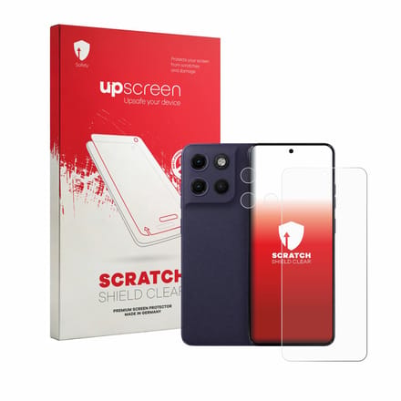 upscreen - Screenprotector voor Motorola Moto G17 (Voor+Camera) - Folie Beschermfolie transparant