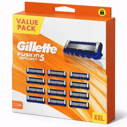 Gillette fusion sport navulmesjes 12 stuks