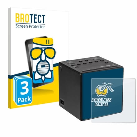 BROTECT - Screenprotector voor Sony XDR-C1DBP - Folie Beschermfolie Beschermglas matte 3 Stuks