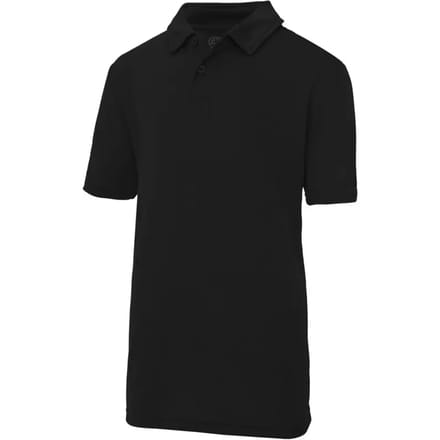 Just Cool - Cool Kinder Polo - Jet Black maat 5/6 (S)
